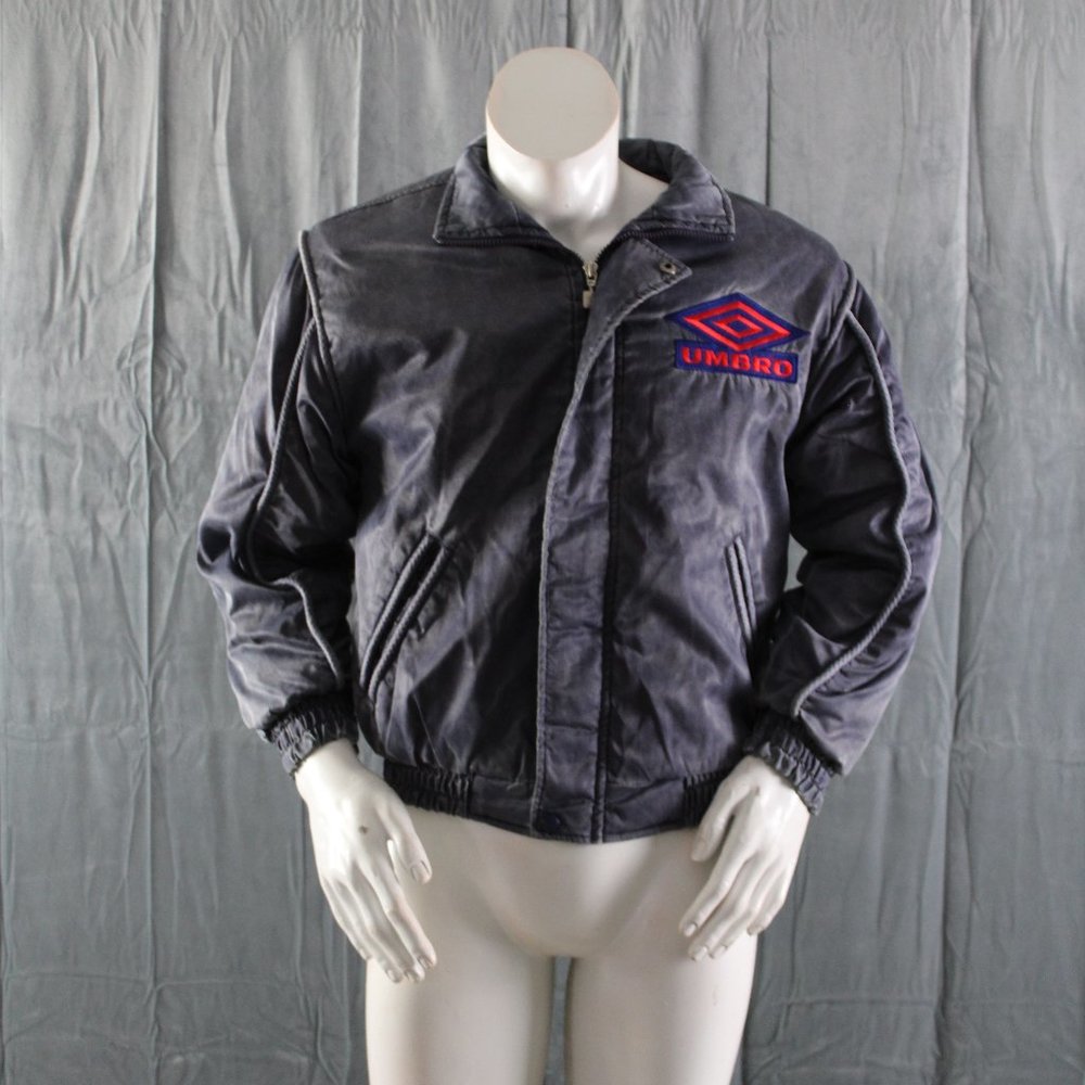 Team England Soccer Jacket (VTG) - Bomber Style by Umbro - Men's Small